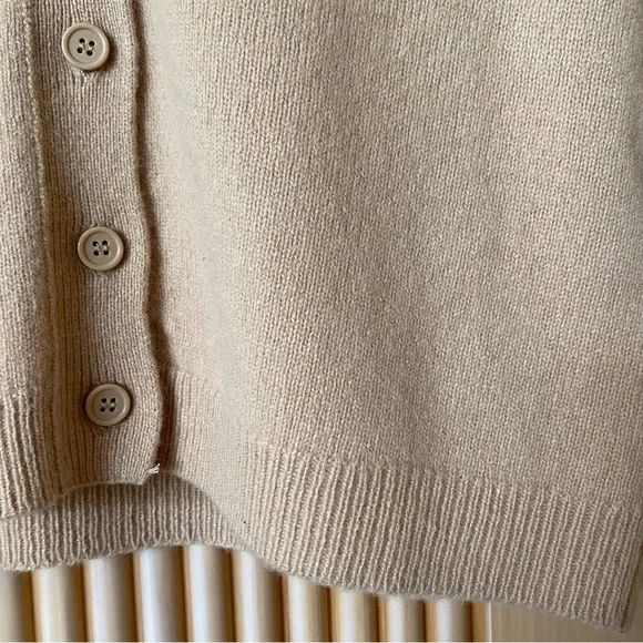 Zara limited edition merino wool cardigan tan - Picture 6 of 7
